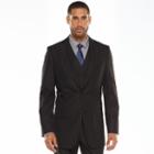 Men's Apt. 9&reg; Modern-fit Striped Black Suit Jacket And Vest, Size: 38 - Regular