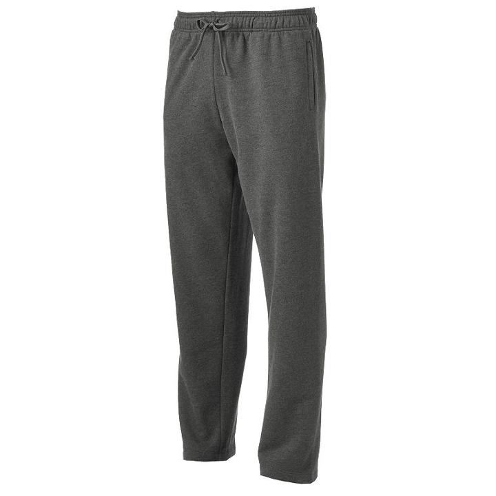 Big & Tall Tek Gear&reg; Fleece Sweatpants, Men's, Size: 2xb, Dark Grey