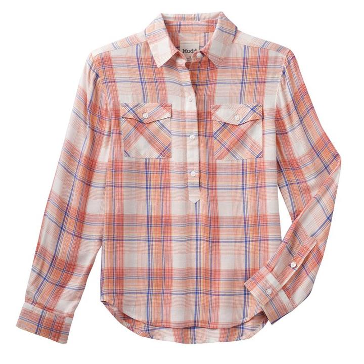 Girls 7-16 Mudd&reg; Patterned High-low Popover Shirt, Girl's, Size: 12, White Oth