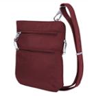 Travelon Anti-theft Classic Slim Crossbody Bag, Adult Unisex, Red