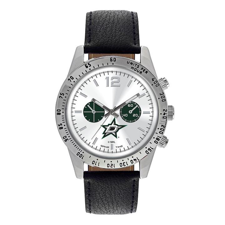 Men's Game Time Dallas Stars Letterman Watch, Black