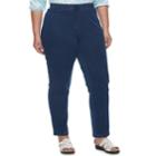 Plus Size Cathy Daniels Pull-on Midrise Denim Pants, Women's, Size: 2xl, Dark Blue