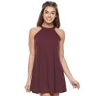 Juniors' Love Fire Halter Ribbed Dress, Girl's, Size: Xl, Red Other
