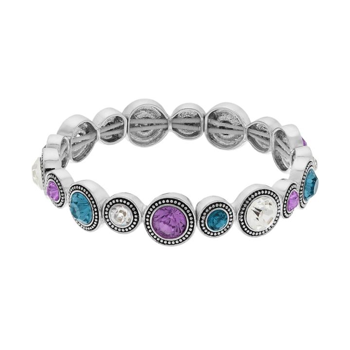 Napier Glass Stretch Bracelet, Women's, Multicolor