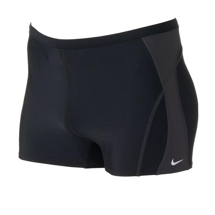 Men's Nike Square Leg Swim Trunks, Size: 34, Black