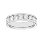 14k Gold 1 1/2 Carat T.w. Diamond Anniversary Ring, Women's, Size: 5.50, White