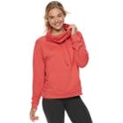 Juniors' So&reg; Fleece Cowlneck Sweatshirt, Teens, Size: Large, Med Pink