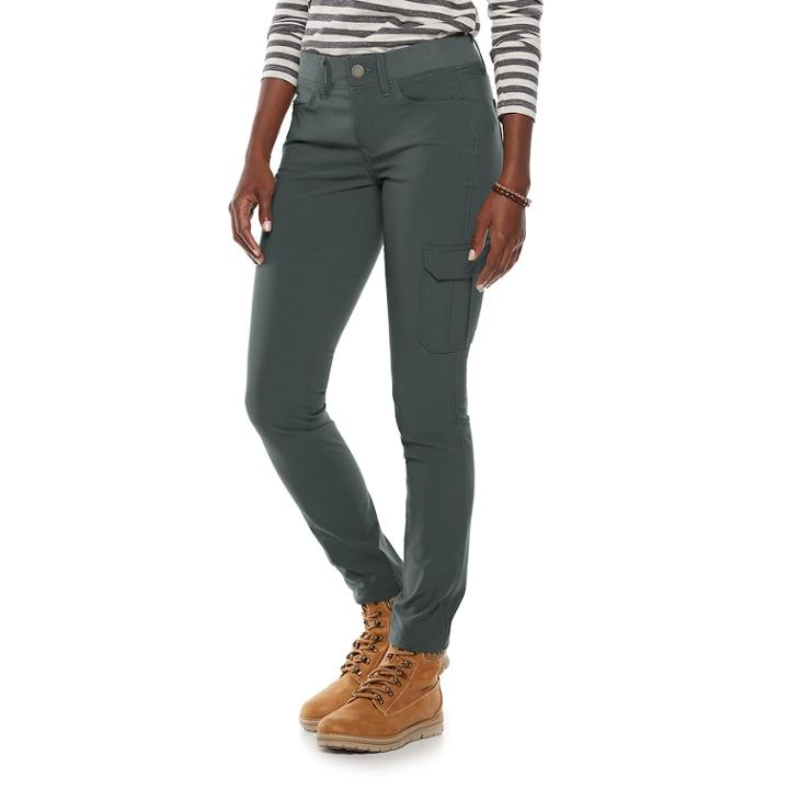 Women's Sonoma Goods For Life&trade; Utility Pants, Size: 2, Dark Grey