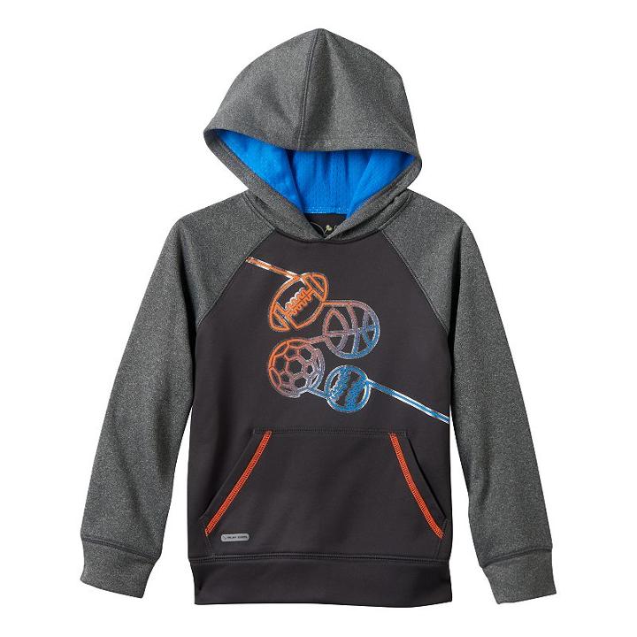Boys 4-10 Jumping Beans&reg; Fleece-lined Performance Hoodie, Boy's, Size: 4, Grey
