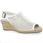 Easy Street Stacy Women's Espadrille Wedges, Size: Medium (7.5), White