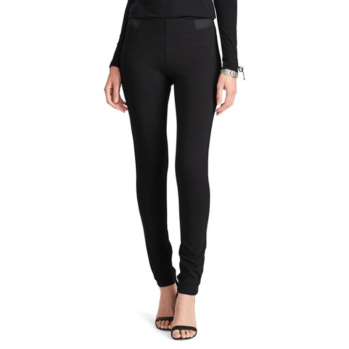 Women's Chaps Stretch Ponte Skinny Pant, Size: Xl, Black