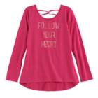 Girls 7-16 So&reg; Legging Tee, Size: 12, Med Pink