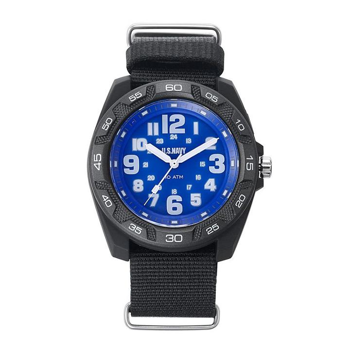Wrist Armor Men's Military United States Navy C42 Watch - 37400013, Black