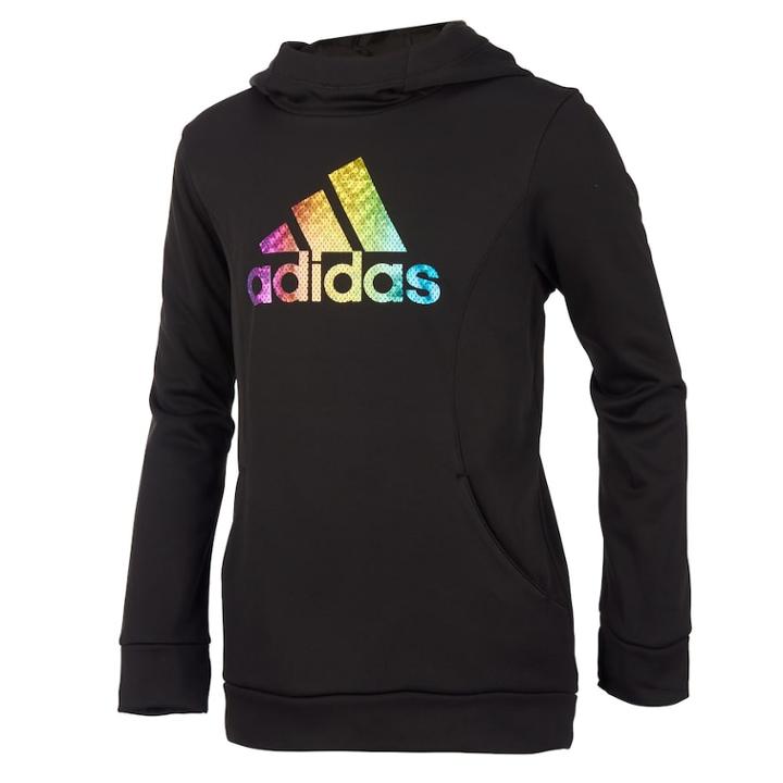 Girls 7-16 Adidas Performance Sweatshirt, Size: Small, Black