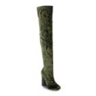 Olivia Miller Hempstead Women's Velvet Over-the-knee Boots, Size: 8.5, Green Oth