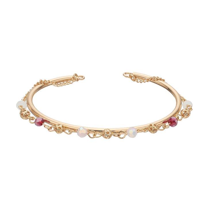 Lc Lauren Conrad Beaded Chain Cuff Bracelet, Women's, Multicolor