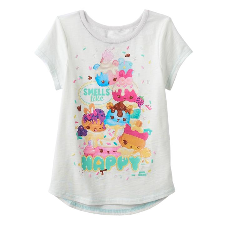 Girls 4-6x Num Noms Glitter Scented Tee, Size: 4, Natural