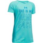 Girls 7-16 Under Armour This Is My Game Face Graphic Tee, Size: Large, Red Overfl