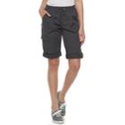 Juniors' Unionbay Greyson Convertible Skimmer Shorts, Teens, Size: Xl, Med Grey