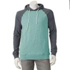 Men's Urban Pipeline&reg; Colorblock Hoodie Tee, Size: Large, Med Green