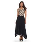 Women's Dana Buchman Sharkbite Maxi Skirt, Size: Xl, Black