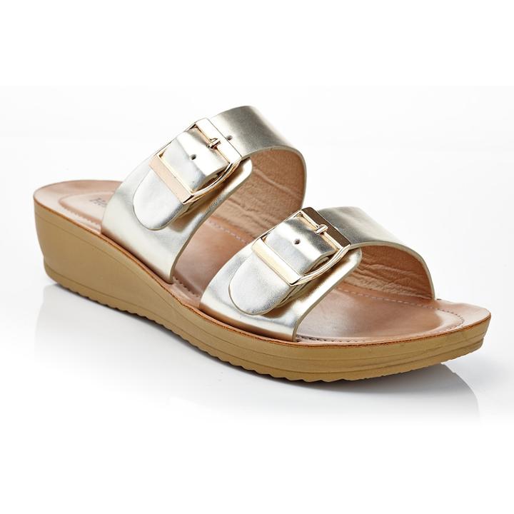 Henry Ferrera Comfort 52 Women's Wedge Sandals, Size: Medium (9), Gold