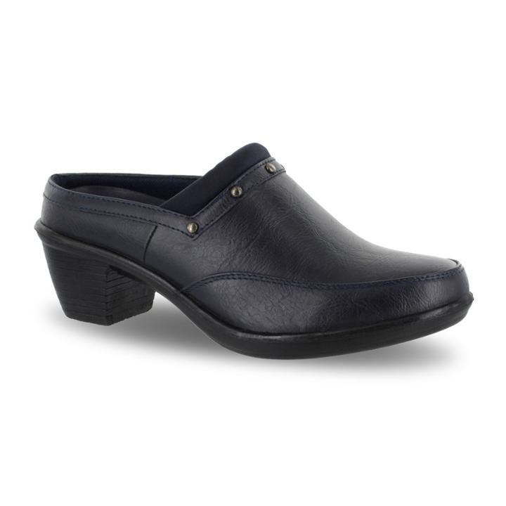Easy Street Serenity Women's Mules, Size: 6 Wide, Blue (navy)