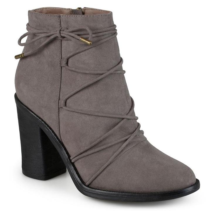 Journee Collection Effie Women's Ankle Boots, Girl's, Size: 6, Grey