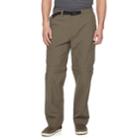Men's Croft & Barrow&reg; Classic-fit Performance Stretch Belted Convertible Cargo Pants, Size: 40x32, Brown