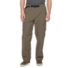 Men's Croft & Barrow&reg; Classic-fit Performance Stretch Belted Convertible Cargo Pants, Size: 40x32, Brown