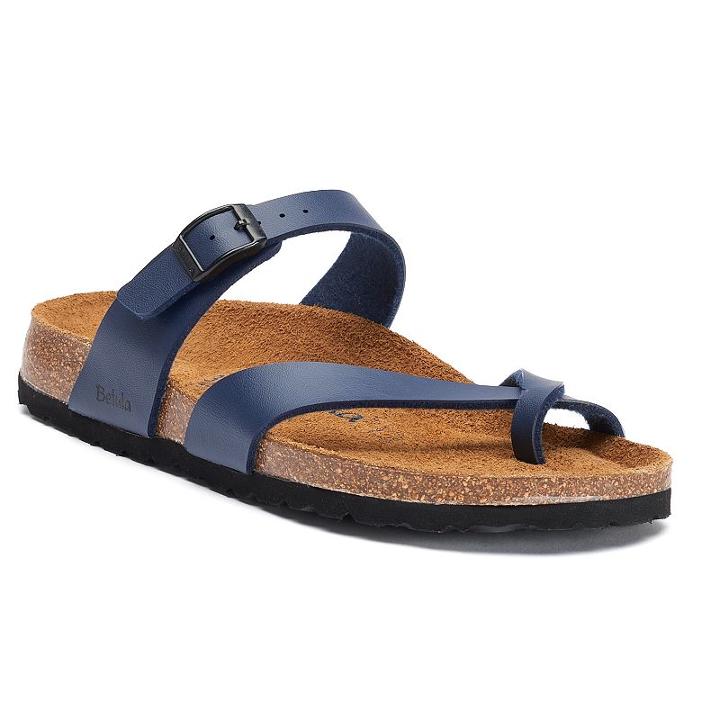 Betula Mia Women's Footbed Sandals, Size: Medium (8), Blue (navy)