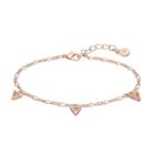 Lc Lauren Conrad Triangle Station Bracelet, Women's, Pink Other