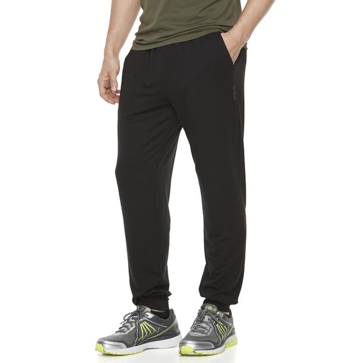 Men's Fila Sport&reg; Vegas Terry Jogger Pants, Size: Xxl, Black
