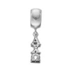 Logoart Sterling Silver Alpha Chi Omega Sorority Charm, Women's, Grey
