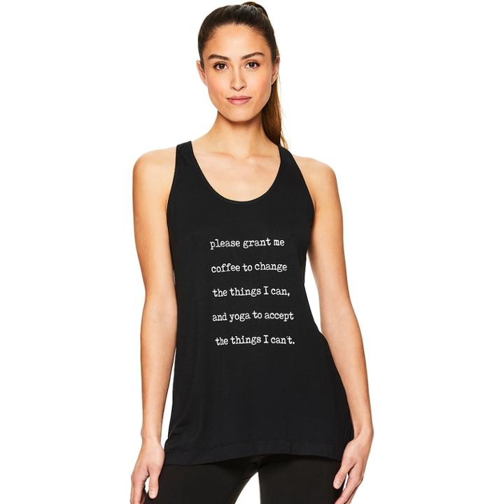 Women's Gaiam Fiona Yoga Graphic Tank, Size: Xs, Oxford