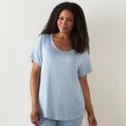 Plus Size Sonoma Goods For Life&trade; The Everyday Tee, Women's, Size: 2xl, Light Blue
