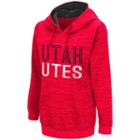 Women's Campus Heritage Utah Utes Throw-back Pullover Hoodie, Size: Medium, Med Red