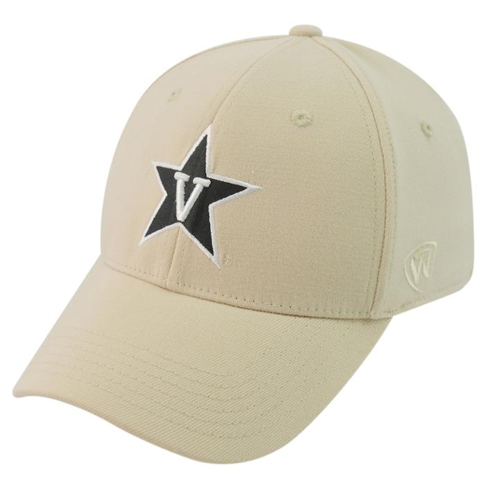 Adult Top Of The World Vanderbilt Commodores One-fit Cap, Men's, Gold