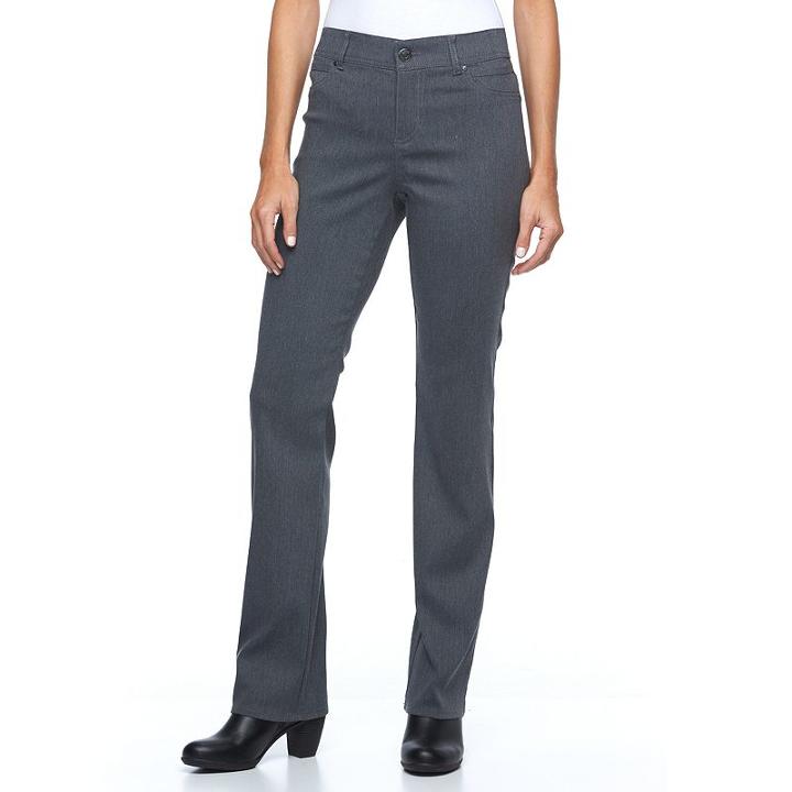 Women's Gloria Vanderbilt Modern Bootcut Jeans, Size: 6 Avg/reg, Light Grey
