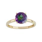 Mystic Topaz 10k Gold Ring, Women's, Size: 5, Green