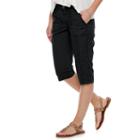 Women's Sonoma Goods For Life&trade; Cargo Capris, Size: 4, Black