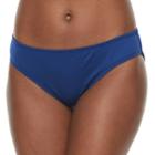 Women's Apt. 9&reg; Cinch-back Bikini Bottoms, Size: Large, Dark Blue