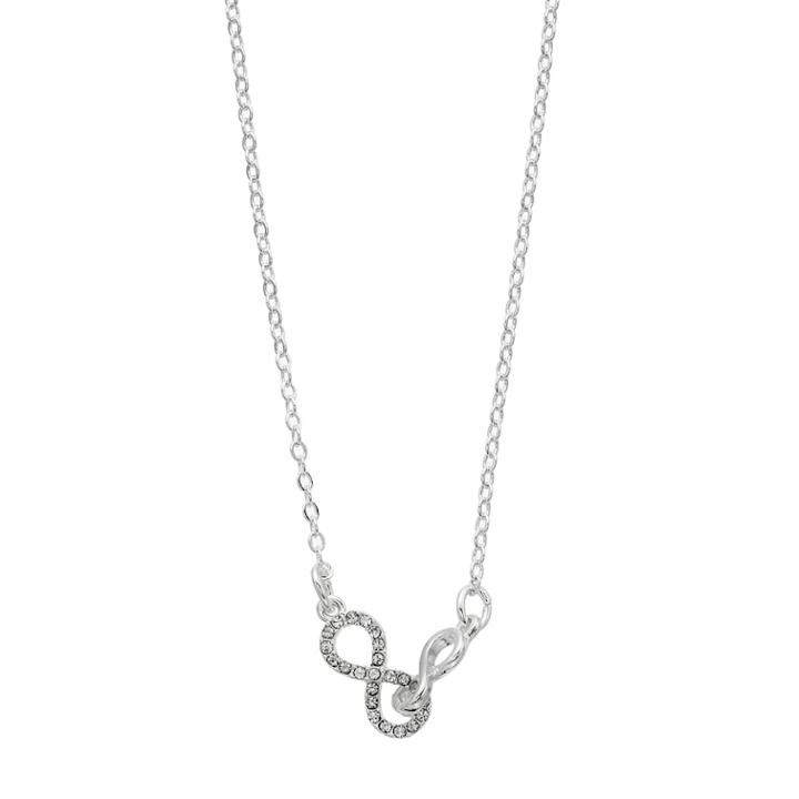Lc Lauren Conrad Simulated Crystal Infinity Link Nickel Free Necklace, Women's, Silver