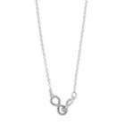 Lc Lauren Conrad Simulated Crystal Infinity Link Nickel Free Necklace, Women's, Silver