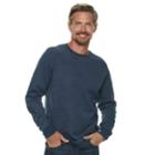 Men's Croft & Barrow&reg; Classic-fit Easy-care Fleece Pullover, Size: Medium, Dark Blue