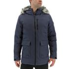Men's Adidas Outdoor Xploric Faux-fur Hooded Parka, Size: Small, Med Blue