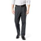 Men's Dockers&reg; Signature Khaki Lux Classic-fit Stretch Pleated Pants D3, Size: 31x32, Dark Grey
