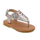 Petalia Abstract Toddler Girls' Sandals, Size: 8 T, Gold