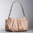 Simply Vera Vera Wang Alicia Pleated Hobo, Women's, Beig/green (beig/khaki)