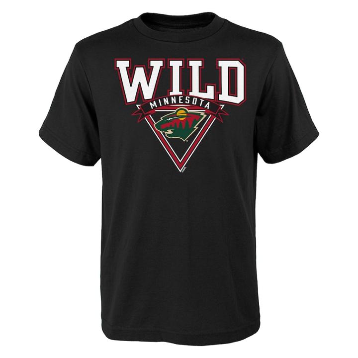Boys 8-20 Minnesota Wild Banner Tee, Size: M 10-12, Black